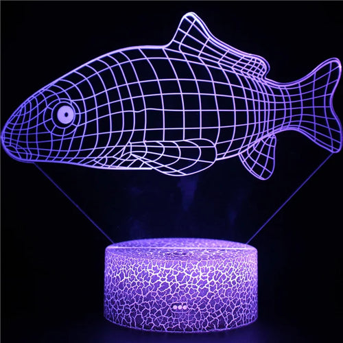 AquaGlow – 3D LED Night Light with Whale Illusion for Children's Rooms