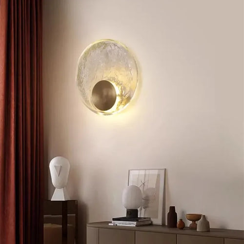 CrystalRing - Elegant LED Ring Wall Lamp with Glass Details – Modern Design