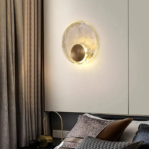 CrystalRing - Elegant LED Ring Wall Lamp with Glass Details – Modern Design