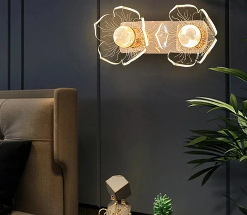 BloomGlow – Flower-Shaped LED Wall Lamp for Bedroom and Living Room