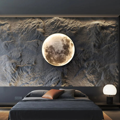 LunarGlow - LED Wall Lamp for a Calming Bedroom Experience