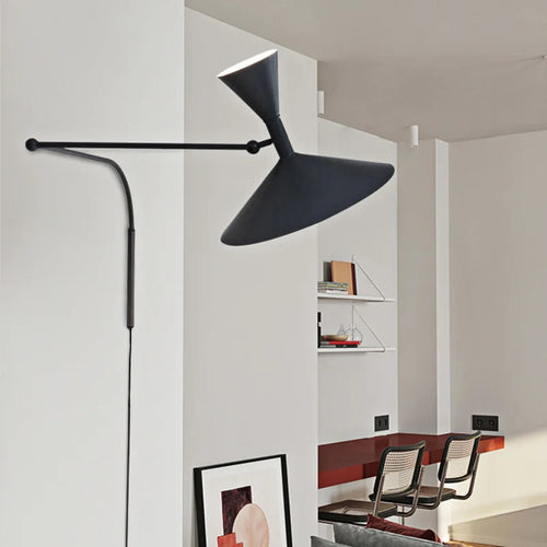 LumiFlex - Nordic Swing Wall Lamp – Adjustable LED Reading Lamp for Living and Work Spaces