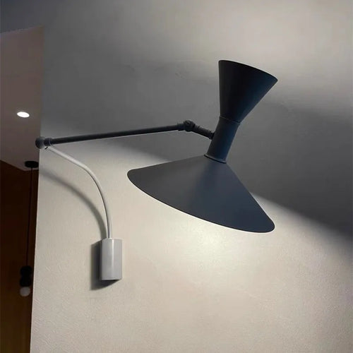 LumiFlex - Nordic Swing Wall Lamp – Adjustable LED Reading Lamp for Living and Work Spaces