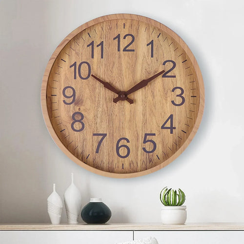 Natural Wooden Clock – Timeless Elegance for Every Interior