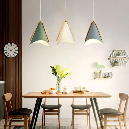 EliLight - Modern Pendant Light in Wood and Metal