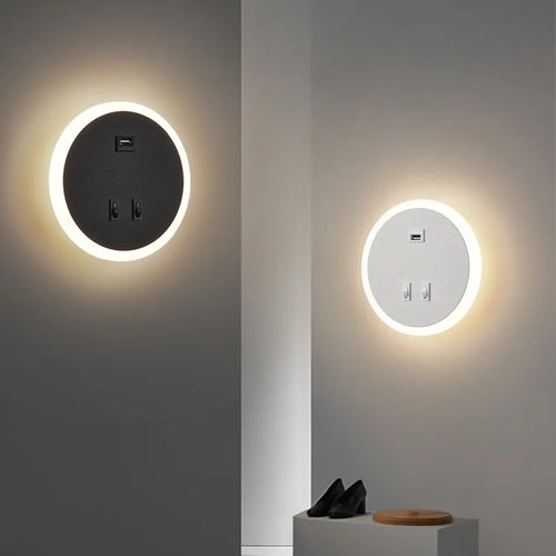 USBGlow - Modern LED Wall Lamp with USB Charging – Dimmable Lighting