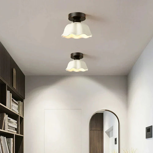 BrightGleam | Ceramic and Glass Pendant Light