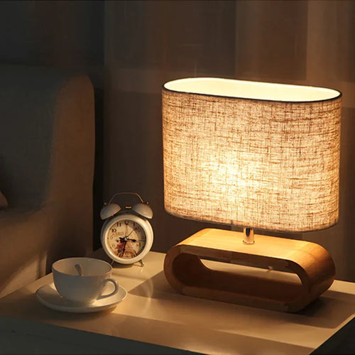ScandiGlow - Wooden Table Lamp
