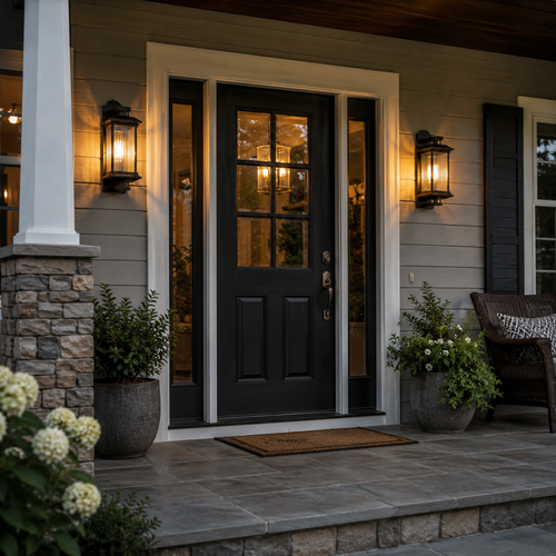 Modern Outdoor Wall Lantern
