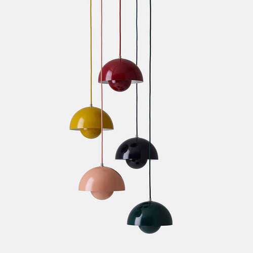 Scandinavian Macaron 1-Light Semi-Round Pendant Light