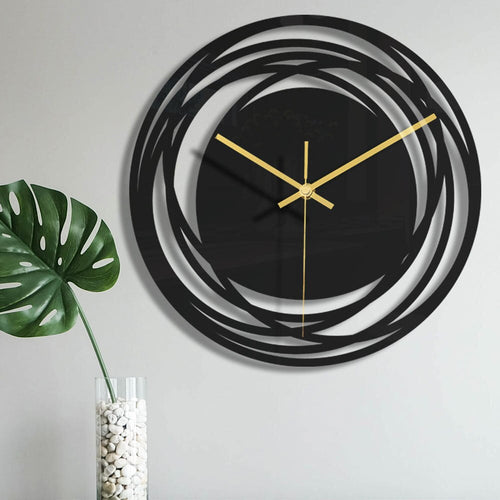 Modern Wall Clock – Black Elegance