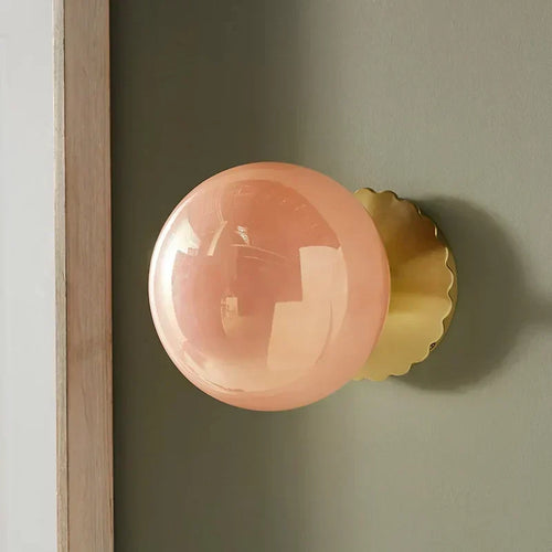 LuxeGlow - Modern LED Wall Lamp with Glass Globe Elegant Lighting