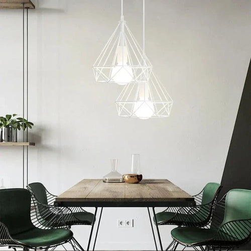 RetroLux - Pendant Light with Industrial Metal Frame