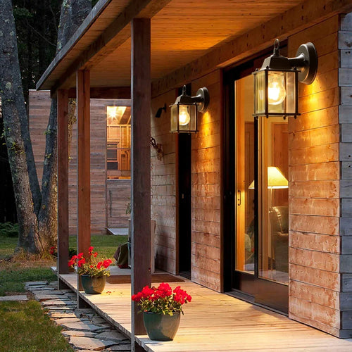 VintageGlimmer - Classic Outdoor Wall Lamp