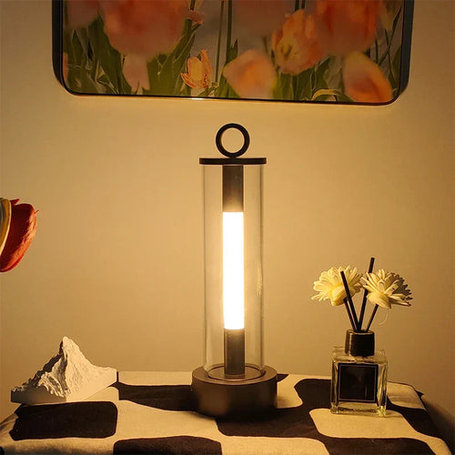 GlowLuxe - Rechargeable LED Table Lamp for Indoor & Outdoor, Wireless and Weather-Resistant