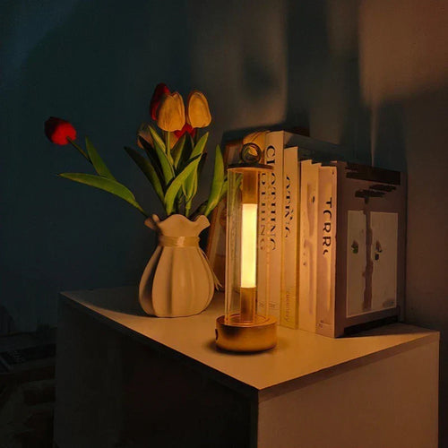 GlowLuxe - Rechargeable LED Table Lamp for Indoor & Outdoor, Wireless and Weather-Resistant