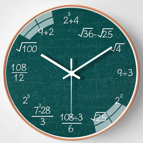 ChalkBoard – Mathematical Formulae Wall Clock for Stylish Décor