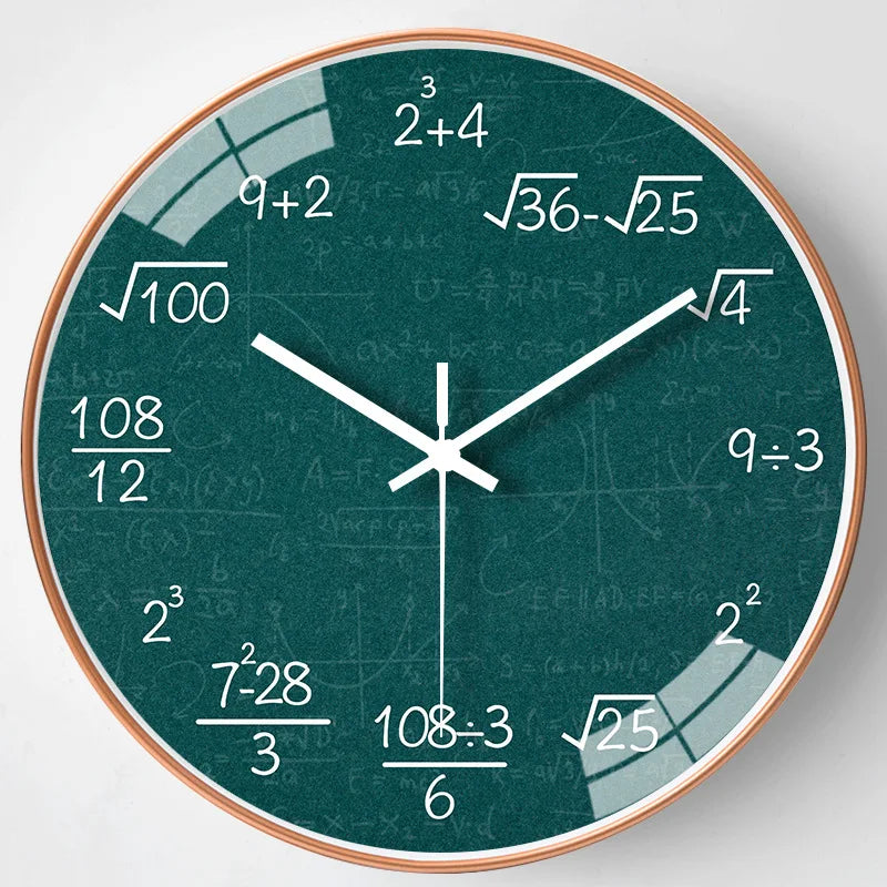 ChalkBoard – Mathematical Formulae Wall Clock for Stylish Décor