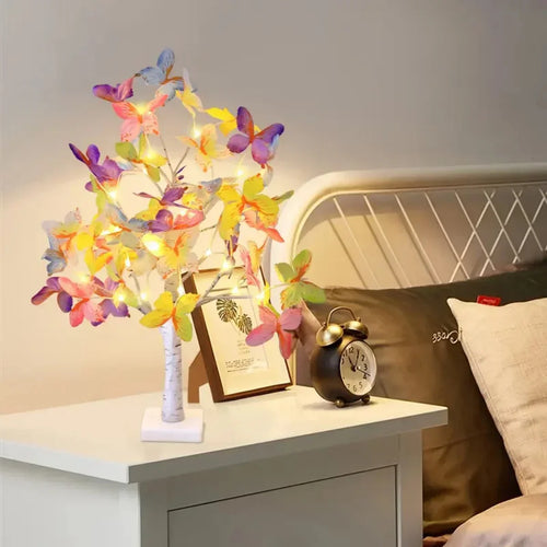 LumiTree - LED Birch Tree Table Lamp with Colour Changing – Decorative Tree Lamp