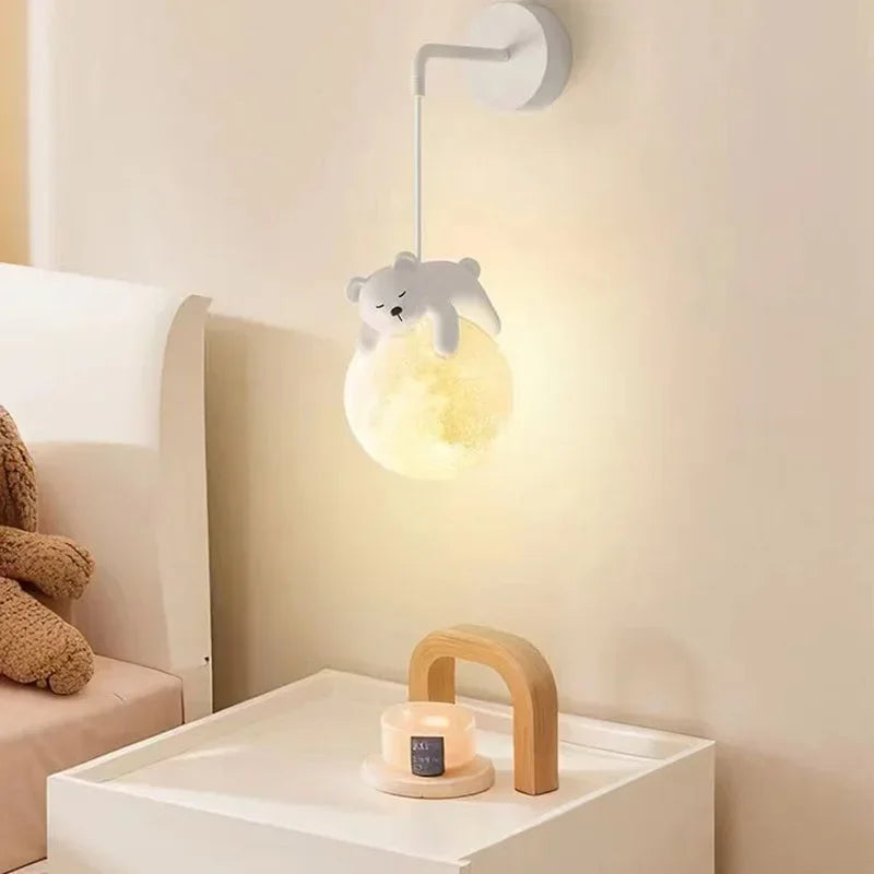 MoonGlow - Creative LED Wall Lamp for Bedroom and Children's Room