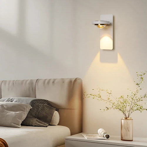BrightTurn - Modern LED Wall Lamp with Rotatable Design for Bedroom and Living Room