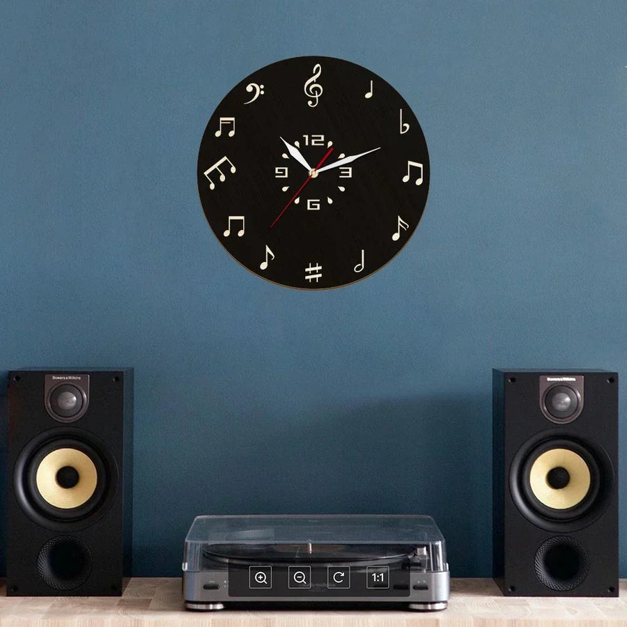 Music Notation Wall Clock