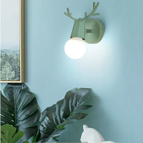 AntlerGlow - Modern Adjustable Children's Room Wall Lamp