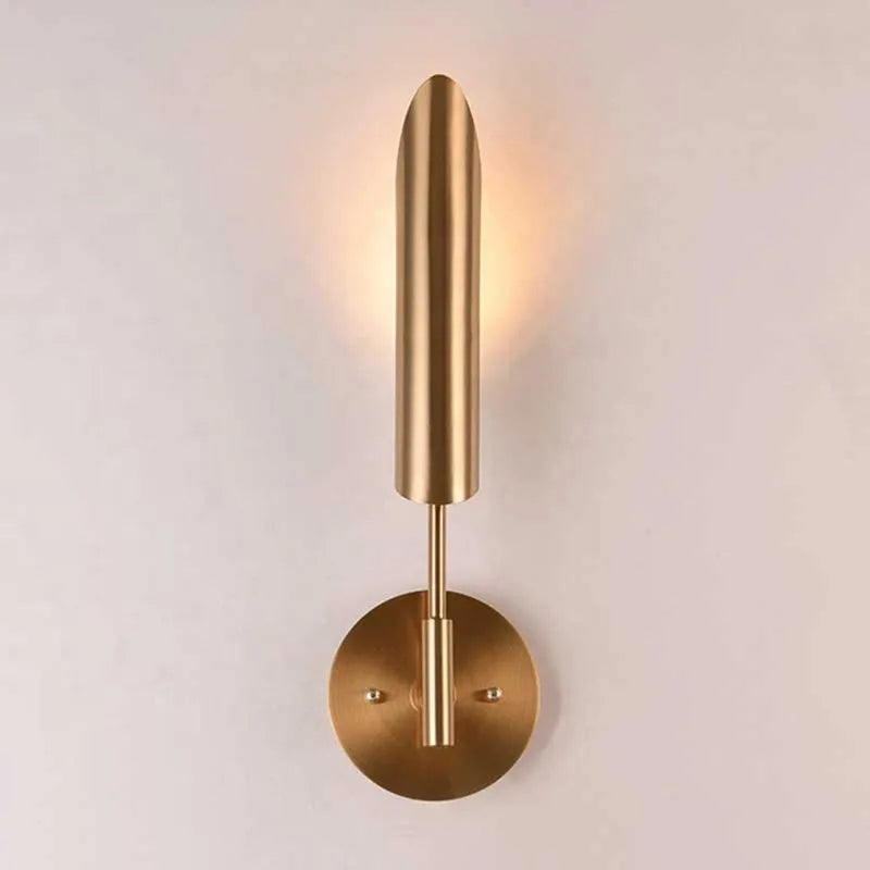LuxeGlam - Golden Industrial Wall Lamp for Hotel and Living Room