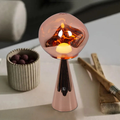 LavaGlow – Modern Mini Table Lamp with LED Light, Decorative Lighting