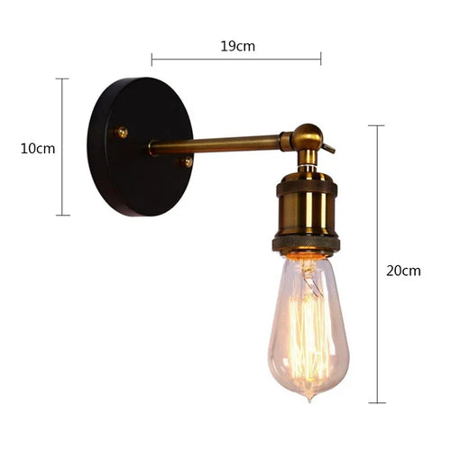 RetroAngle - Industrial Wall Lamp with Adjustable Angle