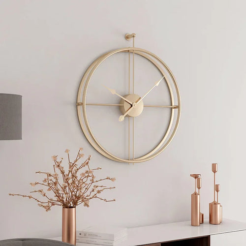 LuxeTime – Silent Wall Clock 50/60 cm for Modern Interiors