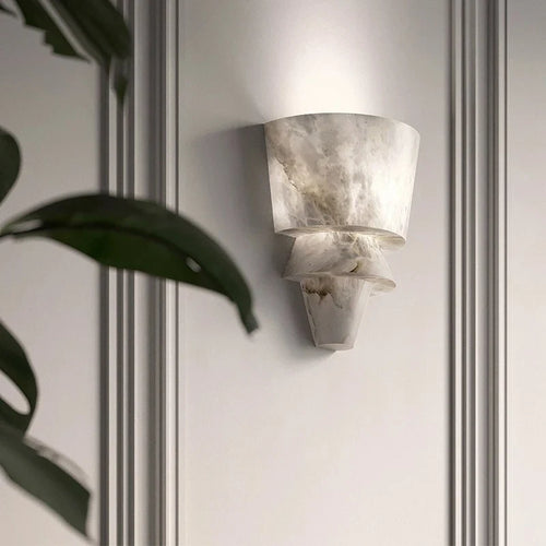 MarbleGlow - Minimalist Natural Stone Wall Lamp