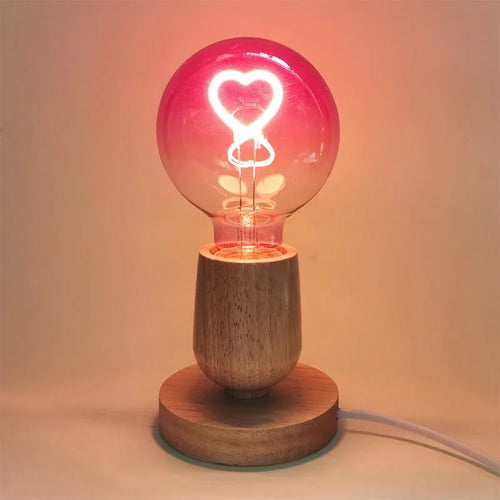 GlowHeart – Dimmable LED Lamp with Heart Pattern and Color Gradient