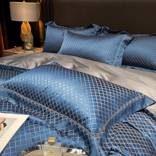 Royale Diamond Duvet Cover Set – Egyptian Cotton