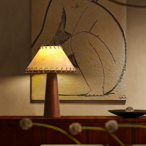 ZenGlow - Wabi-Sabi Wooden Table Lamp