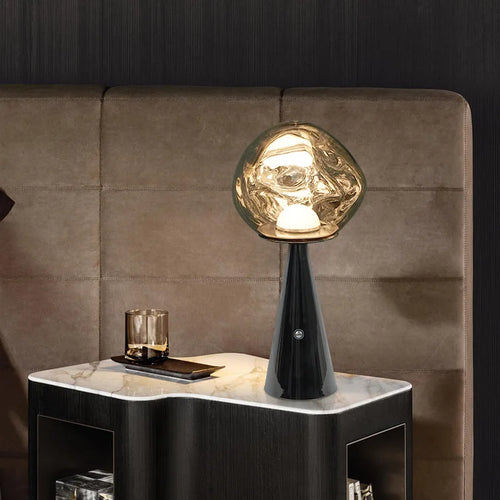 LavaGlow – Modern Mini Table Lamp with LED Light, Decorative Lighting