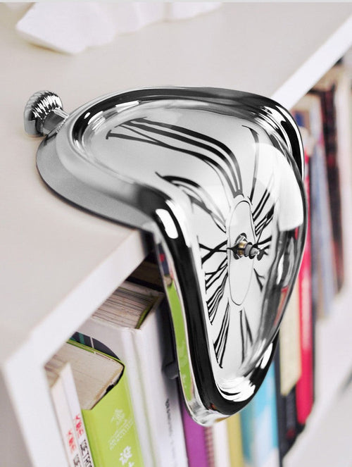 Melting Distorted Wall Clock – Surrealist Wall Décor