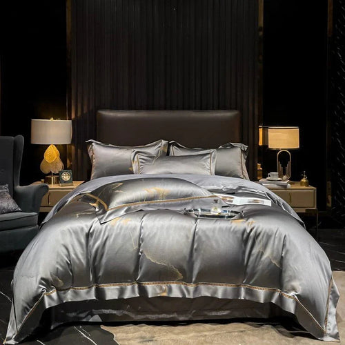 Golden Mist Duvet Cover Set – Egyptian Cotton
