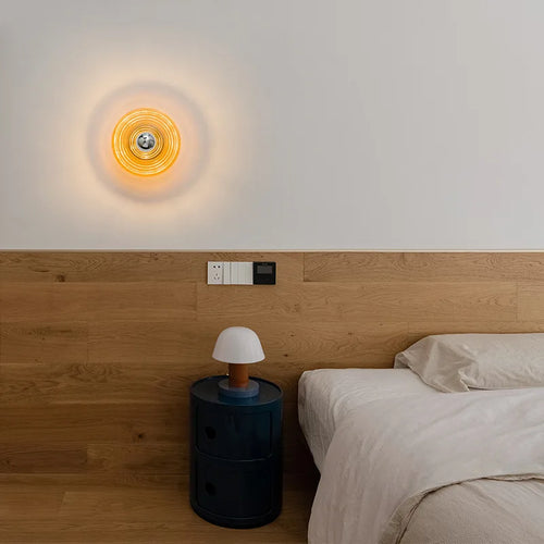 AquaGlow - Glass LED Wall Lamp Water Waves Ambient Lighting