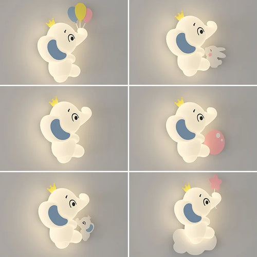 SavannaKids - Cartoon Wall Lamp with Animal Motif for Children's Room