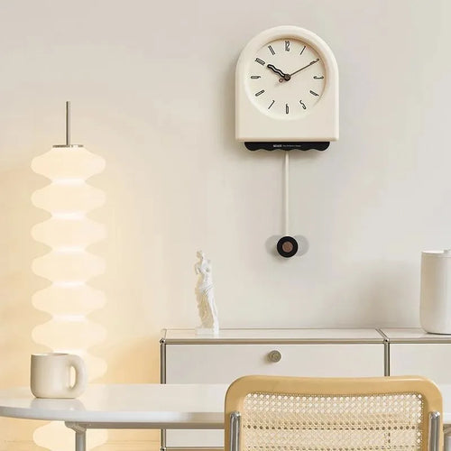 CremePendulum - Korean Style Wall Clock with Modern Design