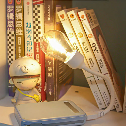 FlexiGlow - USB LED Rotating Night Light – Flexible Reading Lamp for On the Go
