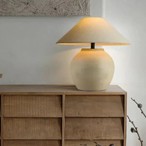 LumeVase – Ceramic Table Lamp with Minimalist Design