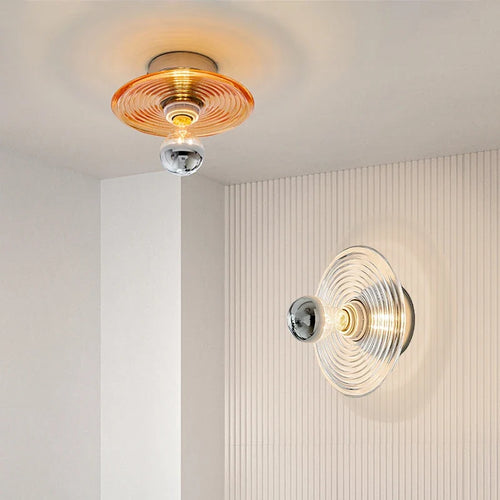 AquaGlow - Glass LED Wall Lamp Water Waves Ambient Lighting