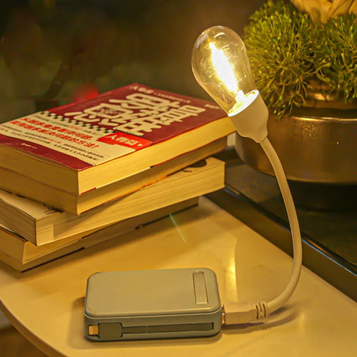 FlexiGlow - USB LED Rotating Night Light – Flexible Reading Lamp for On the Go