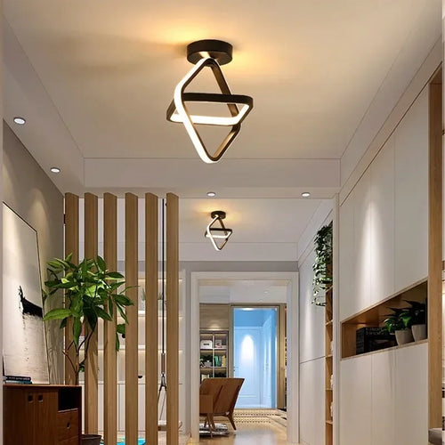 Modern LED Ceiling Light – 2-Ring Creative Design
