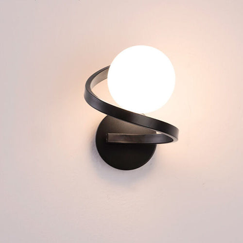 Modern Minimalist Curved LED Wall Light Single Light