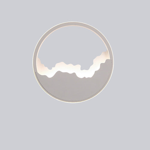 WaveGlow - Oval LED Wall Light with Wave Design