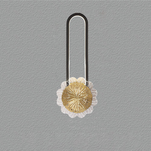 Industrial Minimalist LED Wall Light with Copper Ring