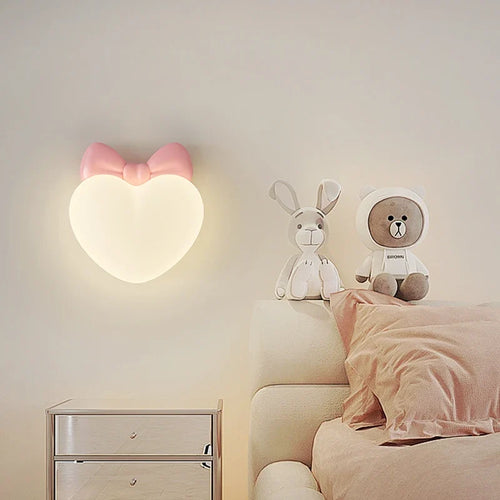 LoveLight - Pink Crown Cloud Heart Design LED Bedside Lamp